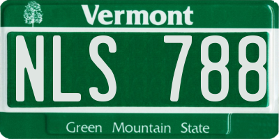 VT license plate NLS788
