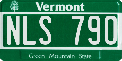 VT license plate NLS790