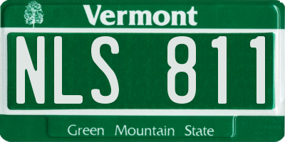 VT license plate NLS811