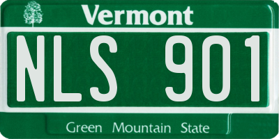 VT license plate NLS901