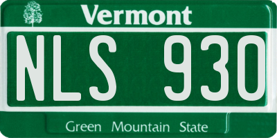 VT license plate NLS930