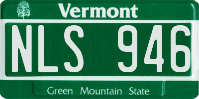 VT license plate NLS946