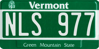 VT license plate NLS977