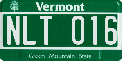 VT license plate NLT016