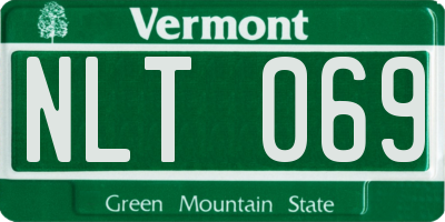 VT license plate NLT069