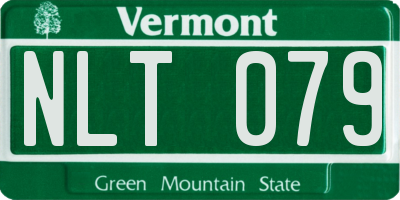 VT license plate NLT079