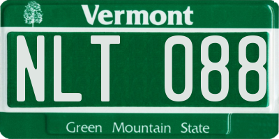 VT license plate NLT088