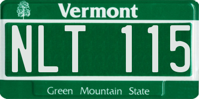 VT license plate NLT115