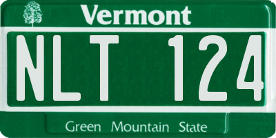 VT license plate NLT124