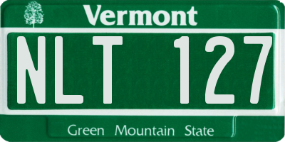 VT license plate NLT127