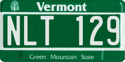VT license plate NLT129