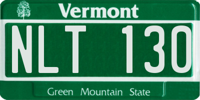 VT license plate NLT130