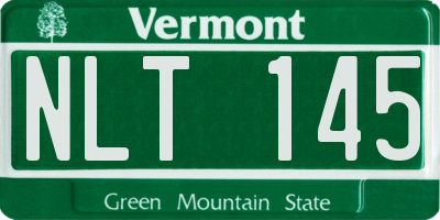 VT license plate NLT145
