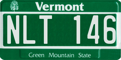 VT license plate NLT146