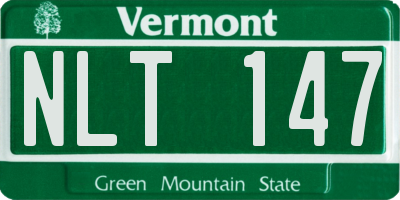 VT license plate NLT147