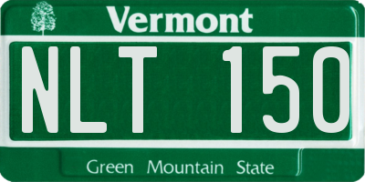 VT license plate NLT150