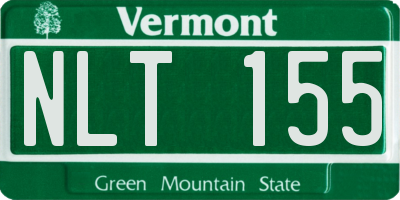 VT license plate NLT155