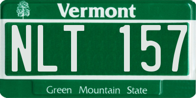 VT license plate NLT157