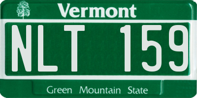 VT license plate NLT159