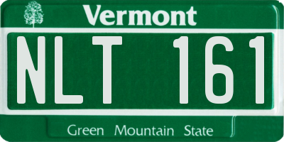 VT license plate NLT161