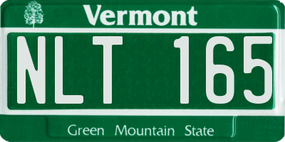 VT license plate NLT165