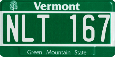 VT license plate NLT167