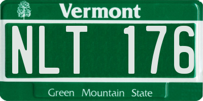 VT license plate NLT176