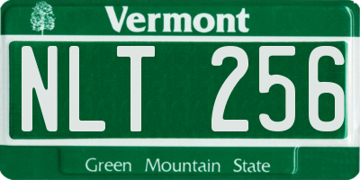 VT license plate NLT256