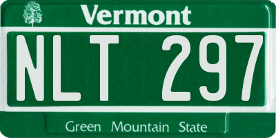 VT license plate NLT297