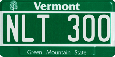 VT license plate NLT300