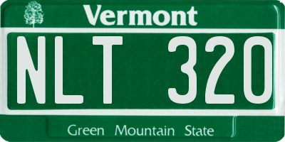 VT license plate NLT320