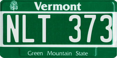 VT license plate NLT373