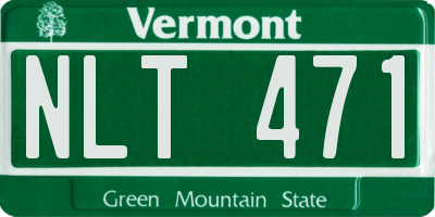 VT license plate NLT471