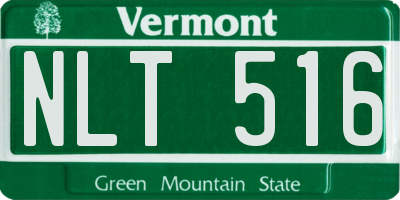 VT license plate NLT516