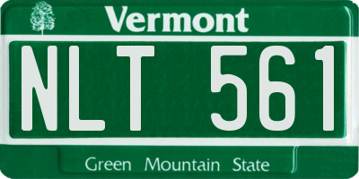 VT license plate NLT561
