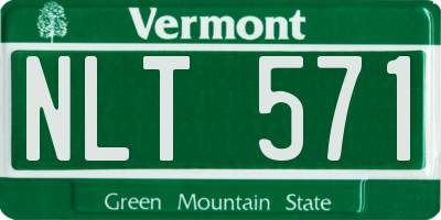 VT license plate NLT571