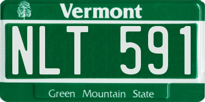 VT license plate NLT591