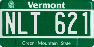 VT license plate NLT621