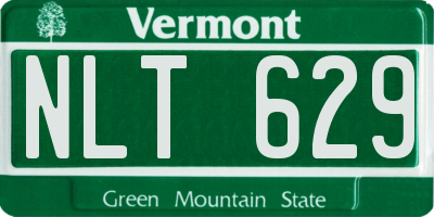 VT license plate NLT629