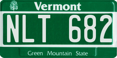 VT license plate NLT682