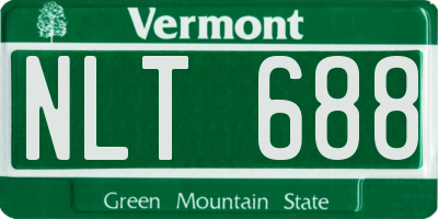 VT license plate NLT688