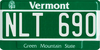 VT license plate NLT690
