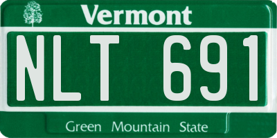 VT license plate NLT691