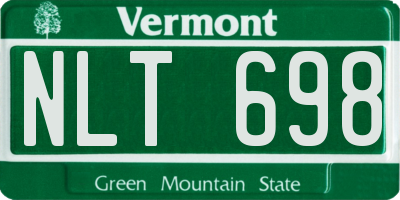 VT license plate NLT698