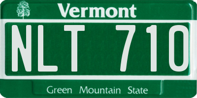 VT license plate NLT710