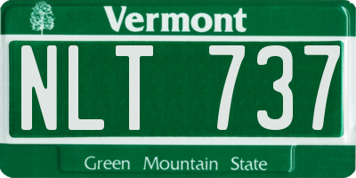 VT license plate NLT737