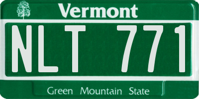 VT license plate NLT771