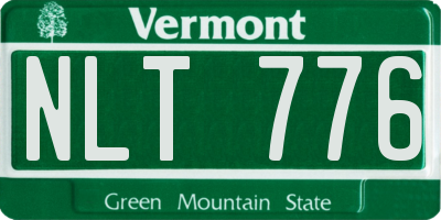 VT license plate NLT776