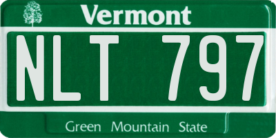VT license plate NLT797