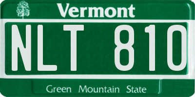 VT license plate NLT810